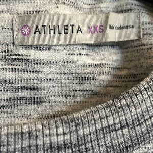 Athleta Gray Marled Crewneck Dress